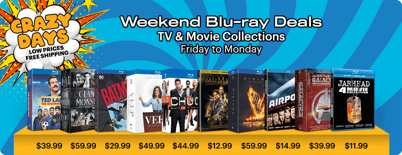 Crazy Days Blu-ray Weekend Deals: Friday to Monday
