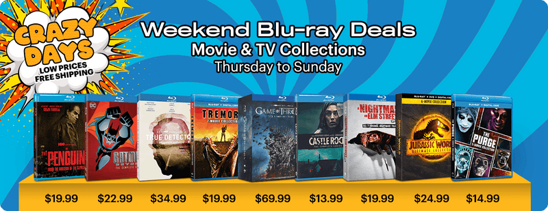 Crazy Days Blu-ray Weekend Deals: Friday to Monday