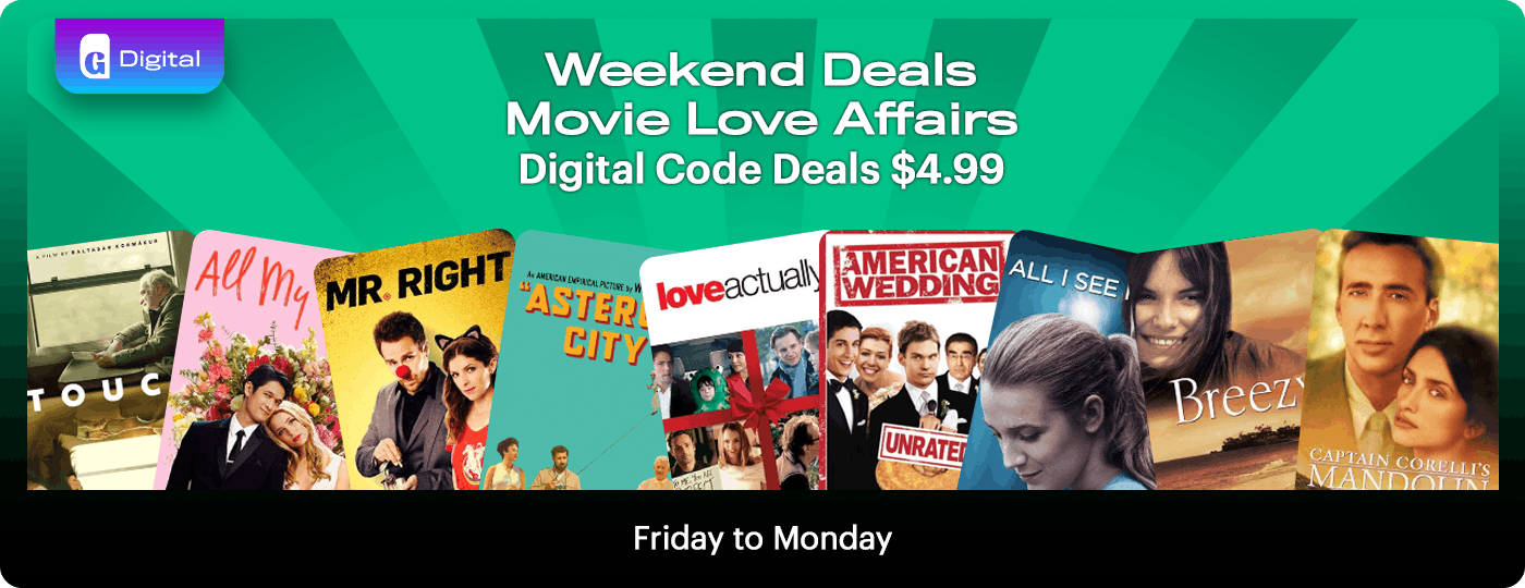 Digital Codes - Weekend Deals - Movie Love Affairs