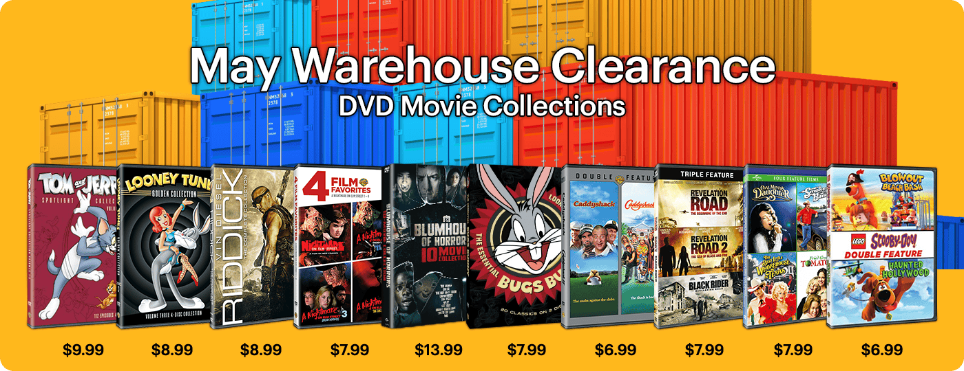 May Warehouse Clearance - DVD Movie Collections – GRUV Entertainment