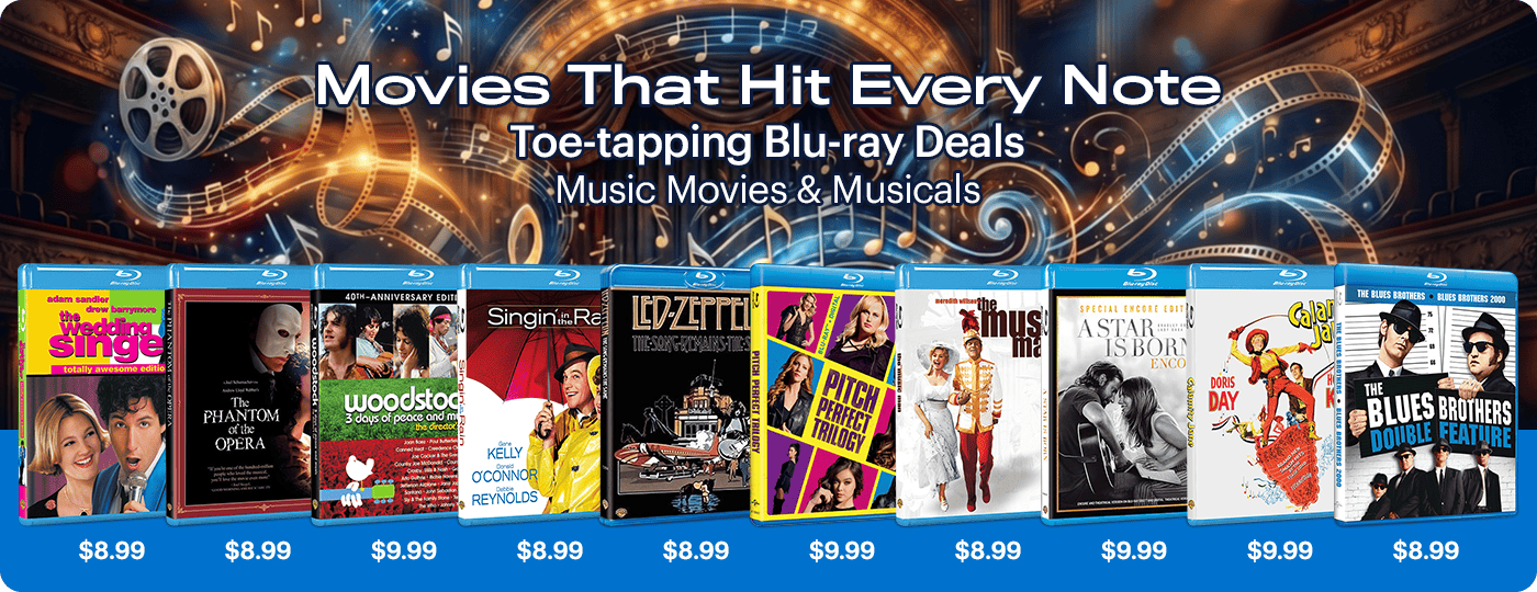 Blu-ray Deals on Music & Musicals – GRUV Entertainment