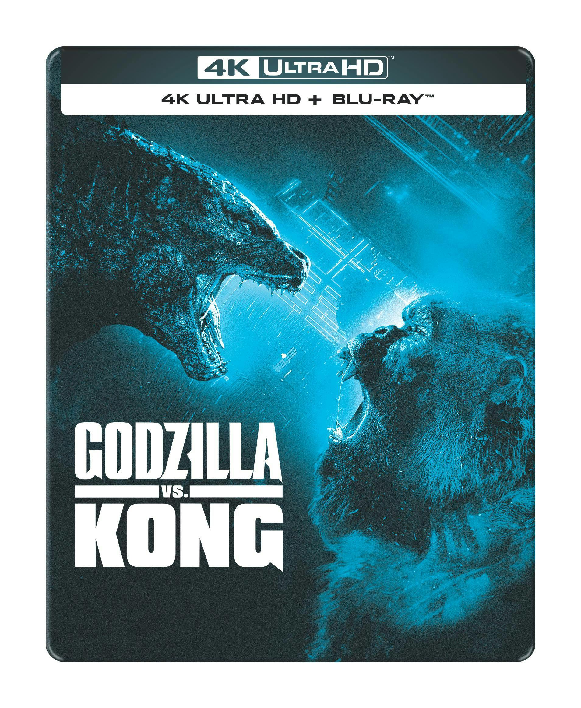 Godzilla VS Kong - Blue Glow-in-the-Dark Steelbook (4K Ultra HD +