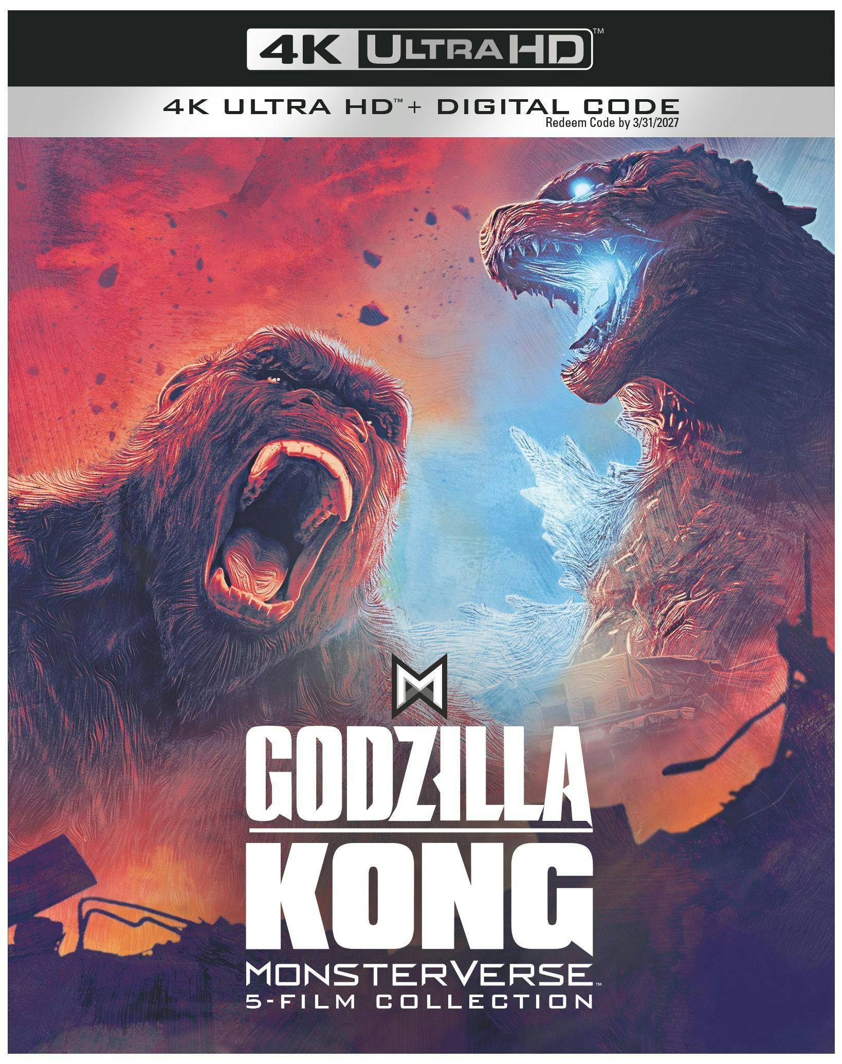 godzilla king of the monsters 4k Godzilla/Kong Monsterverse 5-Film Collection