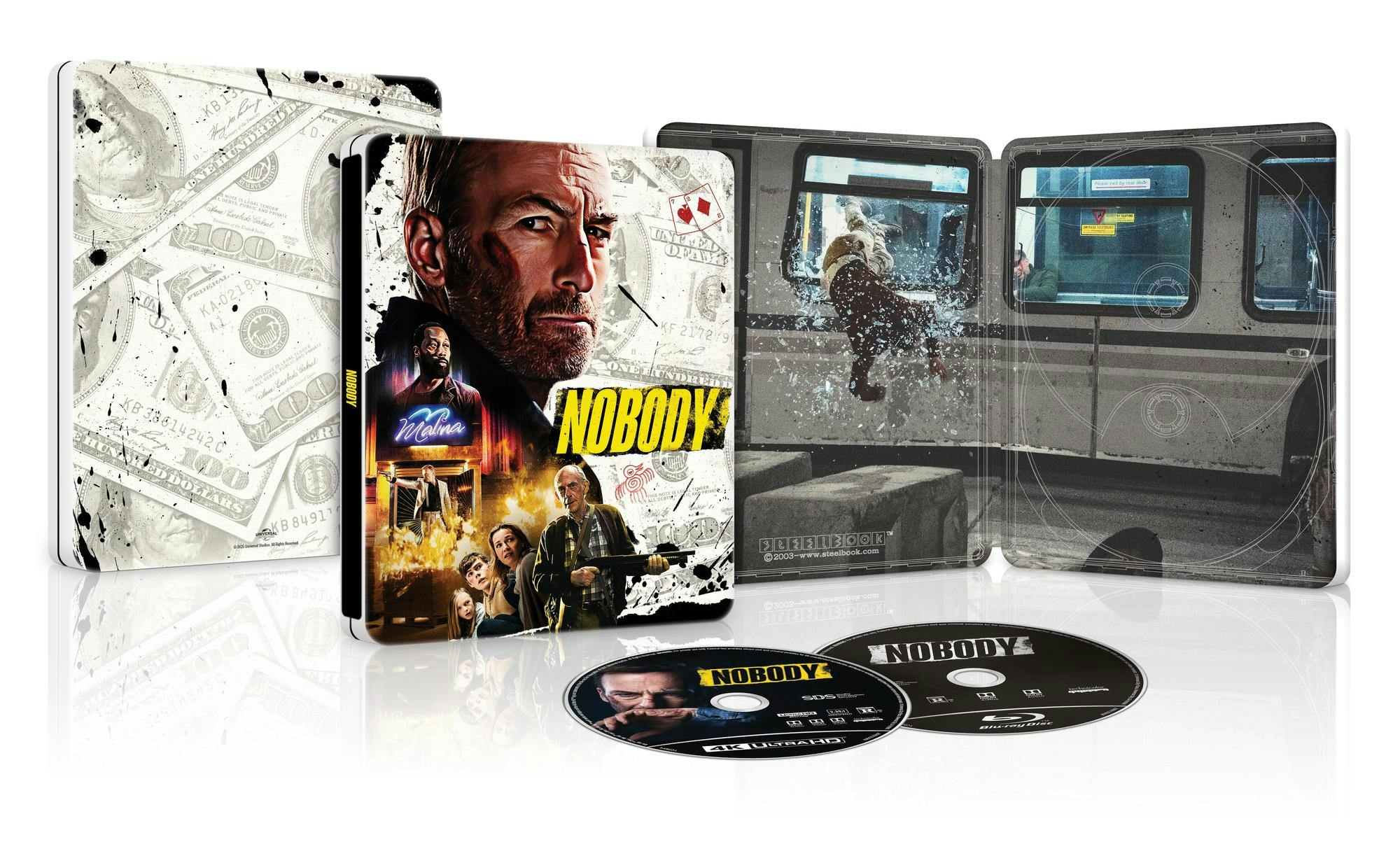 Nobody (Limited Edition 4K Ultra HD Steelbook + Blu-ray + Digital