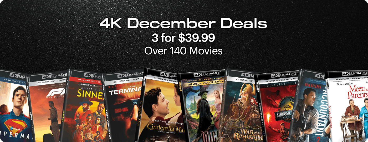 December 4K Deals - 3 for $39.99