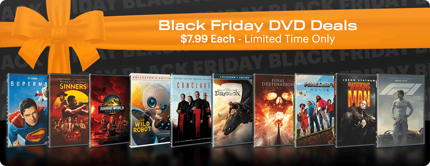 Black Friday DVD Deals : $7.99 Each - Limited Time Only