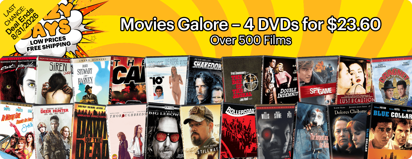 Crazy Days DVD Deals - 4 for $23.60