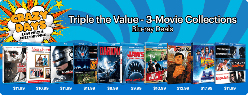 Crazy Days: Triple The Value - Blu-ray Deals on 3 Movie Collections