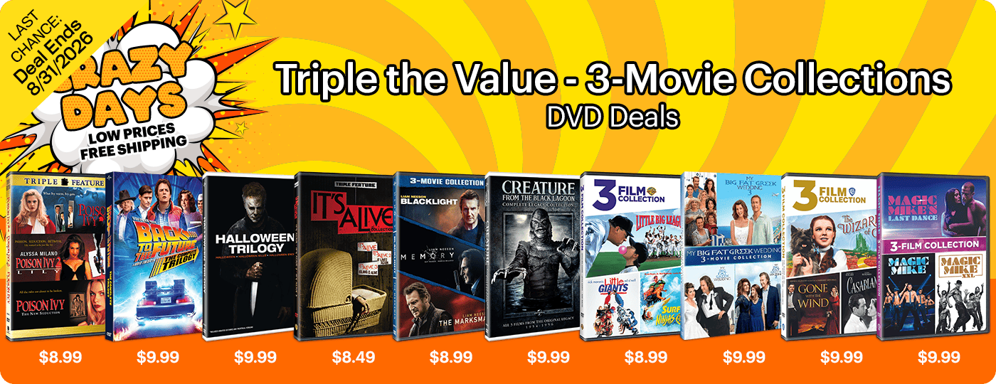 Crazy Days Triple the Value - DVD Deals on 3 Movie Collections