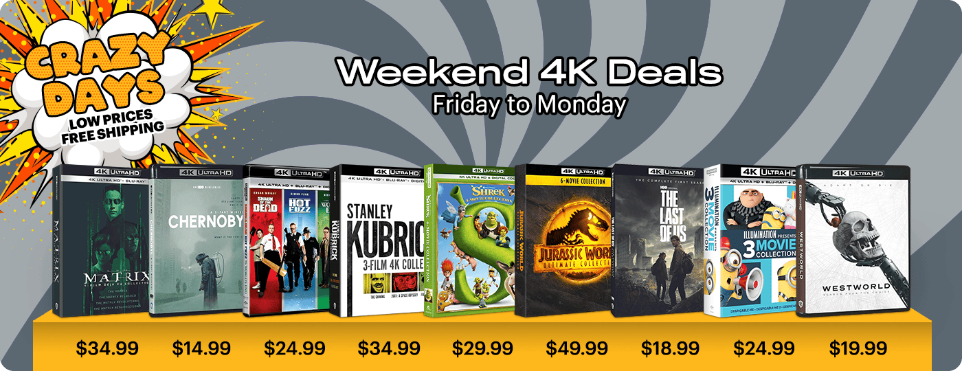 Crazy Days 4K UHD Weekend Deals - Friday to Monday