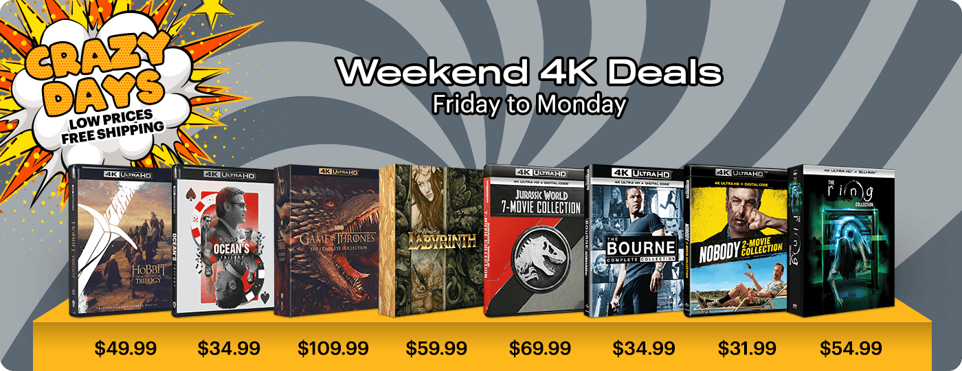 Crazy Days 4K UHD Weekend Deals - Friday to Monday