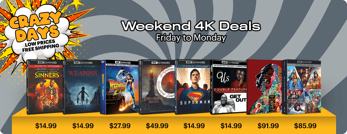Crazy Days 4K UHD Weekend Deals - Friday to Monday