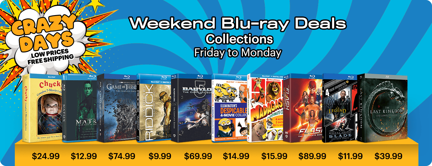 Crazy Days Blu-ray Weekend Deals - Friday to Monday