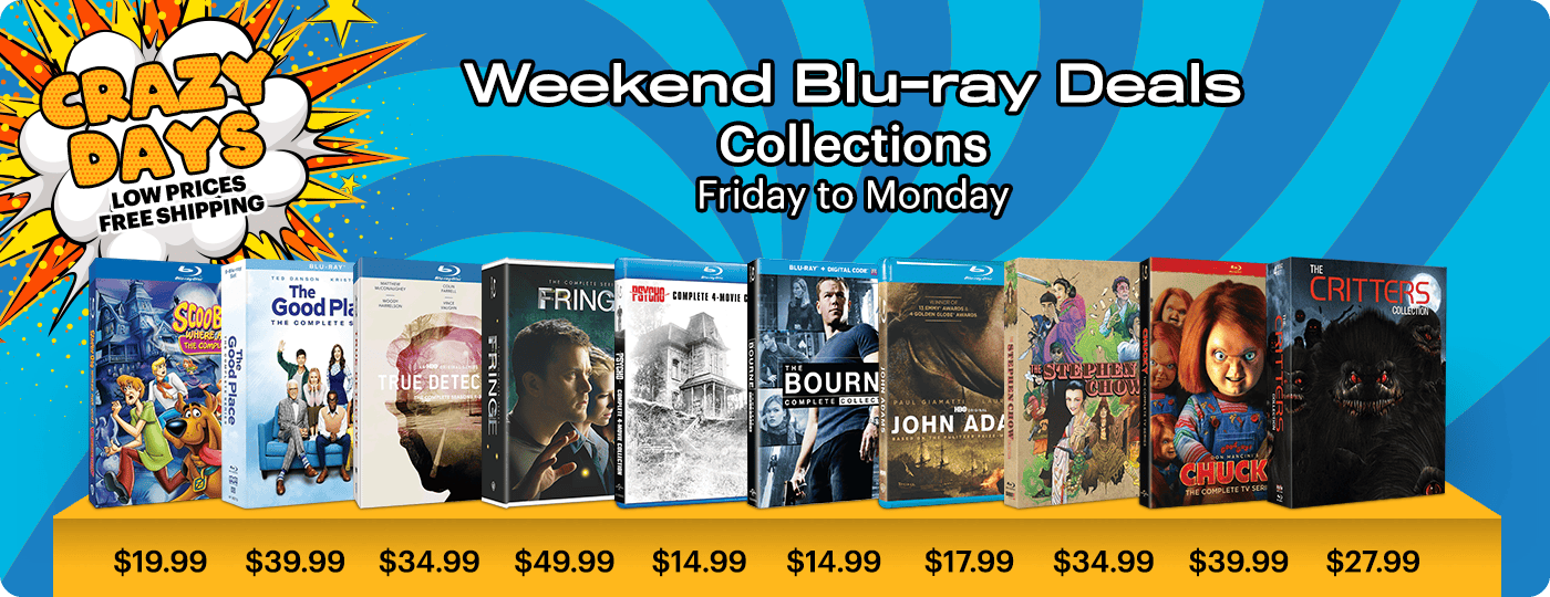 Crazy Days Blu-ray Weekend Deals - Friday to Monday