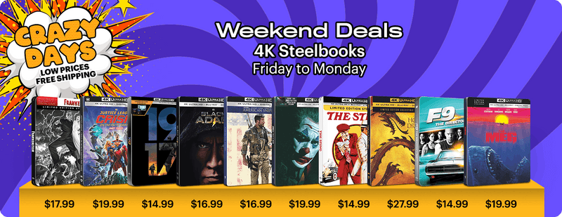 Crazy Days Weekend Deals - 4K Steelbooks