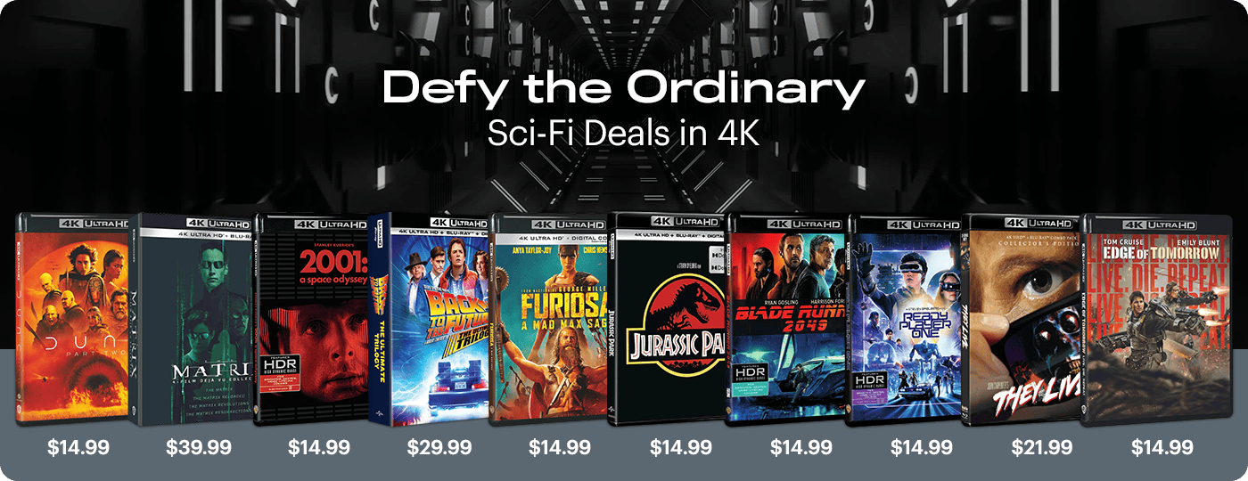 Sci-Fi Deals in 4K - Defy the Ordinary