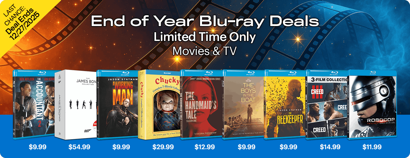 End of Year Blu-ray Deals - Limited Time Only