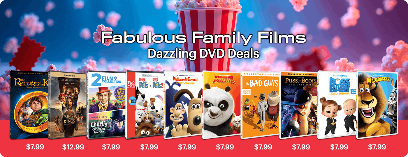 Fabulous Family Films  - Dazzling DVD Deals
