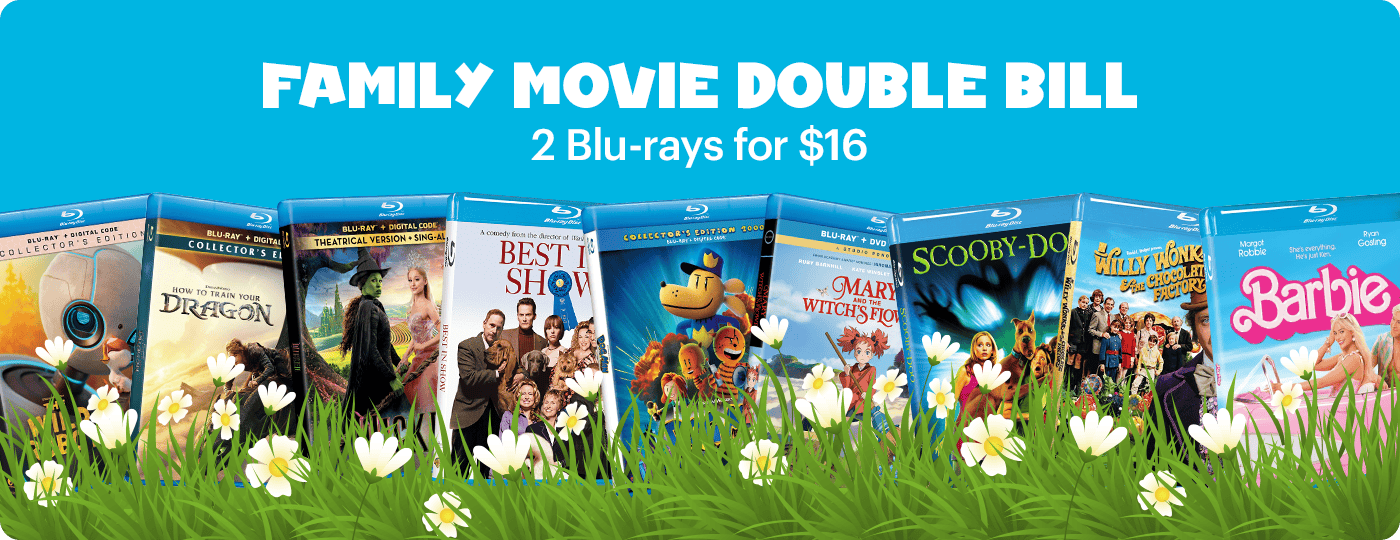Family Movie Double-Bill - 2 Blu-rays for $16