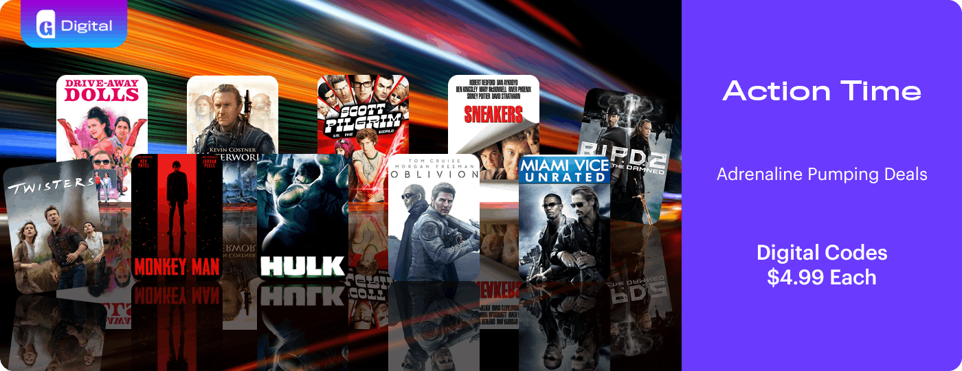 Action Time - Digital Code Deals $4.99 Each