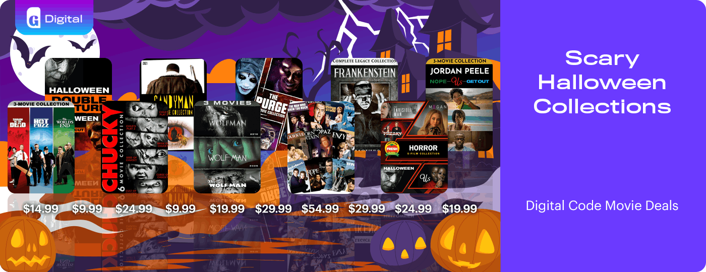 Halloween Movie Collections - Digital Code Deals