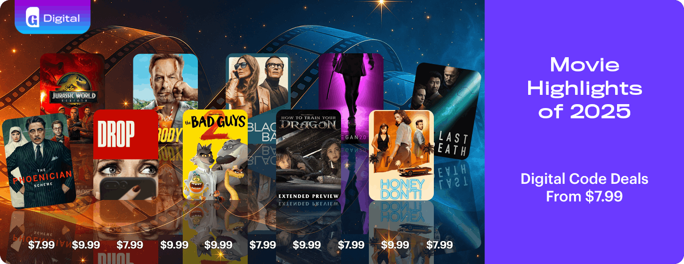 Movie Highlights of 2025 - Digital Code Deals from $7.99