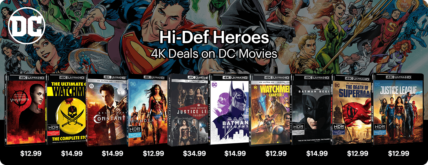 4K UHD Deals on DC Comics