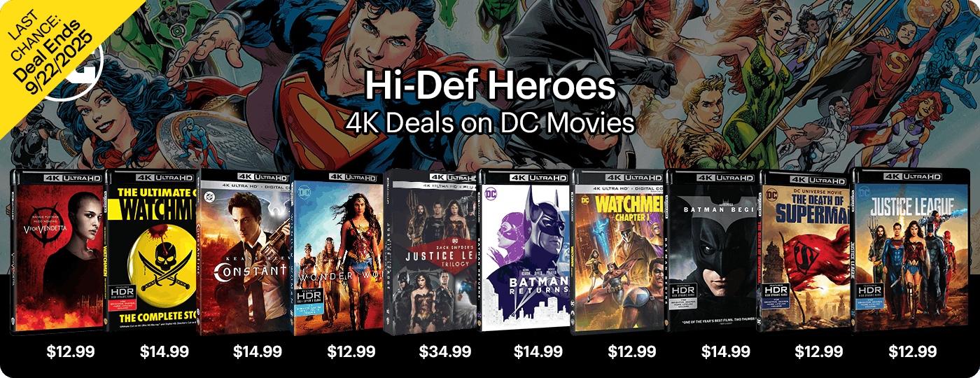 4K UHD Deals on DC Comics