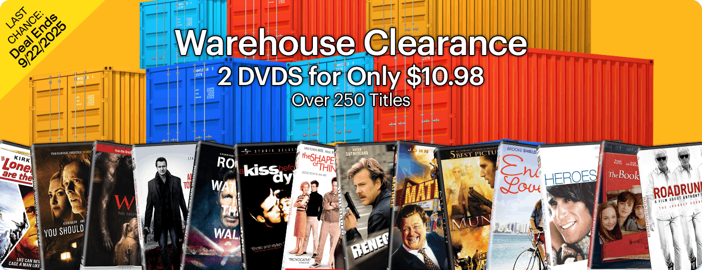 Warehouse Clearance - 2 DVDs For $10.98