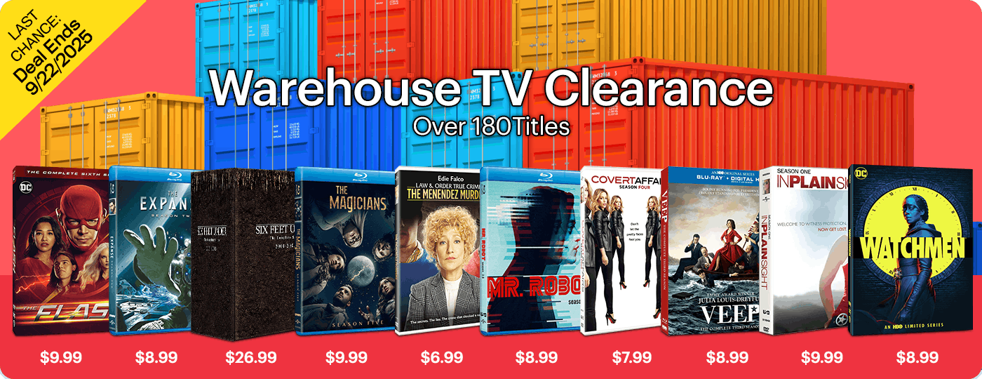 Warehouse TV Clearance - Over 190 Seasons & Collections