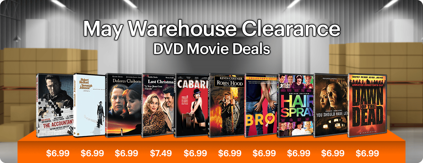 May Warehouse Clearance - DVD Movies