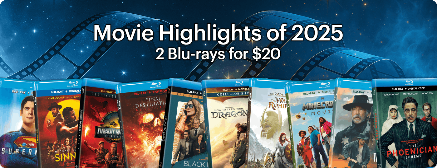 Movie Highlights of 2025 - 2 Blu-rays for $20