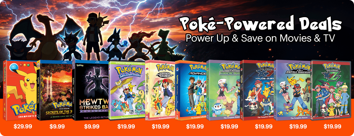 Pokemon Powered Deals on DVD & Blu-ray