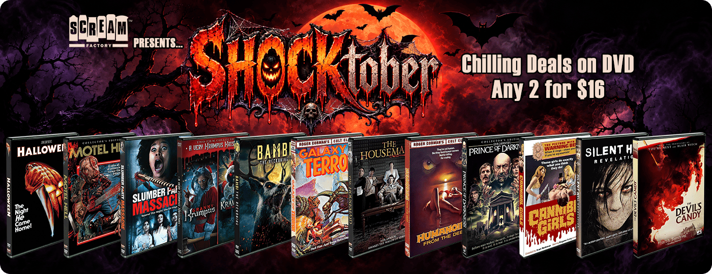 Scream Factory SHOCKtober DVDs - Choose any 2 for $16