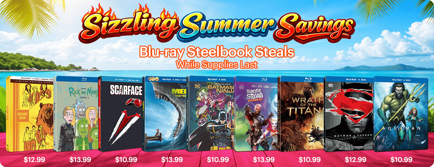Sizzling Summer Savings - Blu-ray Steelbook Deals
