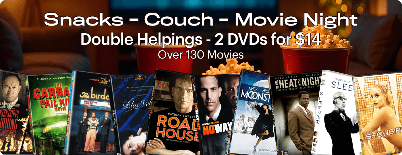 Movie Night - 2 DVDs for $14