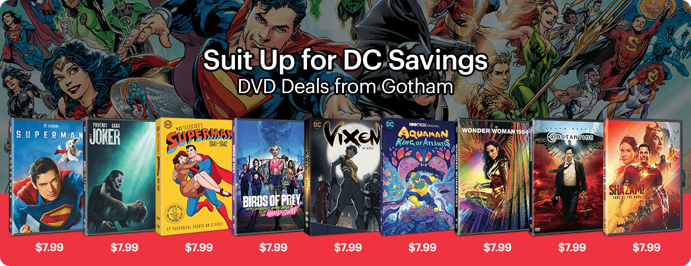 DVD Movie Deals on DC Comics