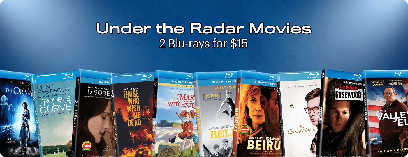 Under the Radar Movies - 2 Blu-rays for $15