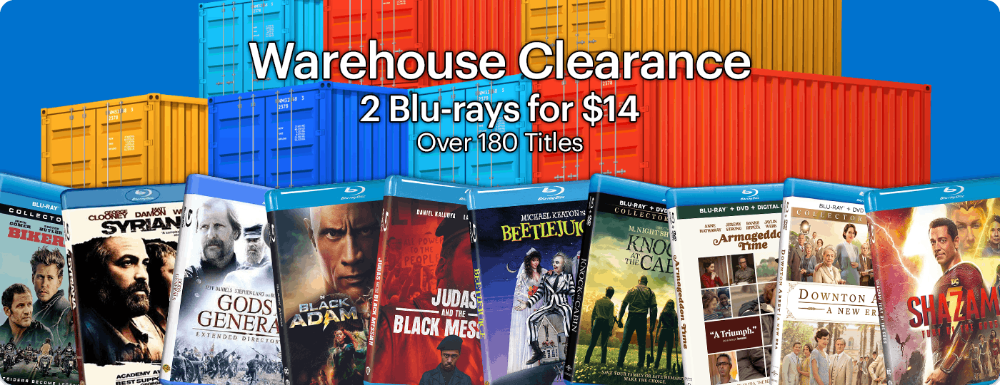 Warehouse Clearance - 2 Blu-rays for $14