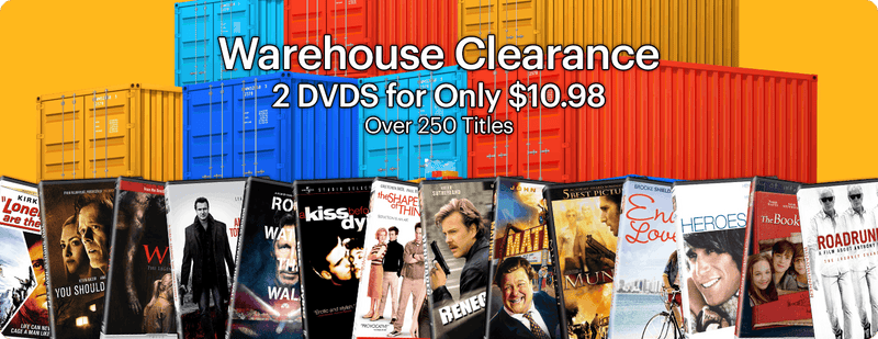 Warehouse Clearance - 2 DVDs For $10.98
