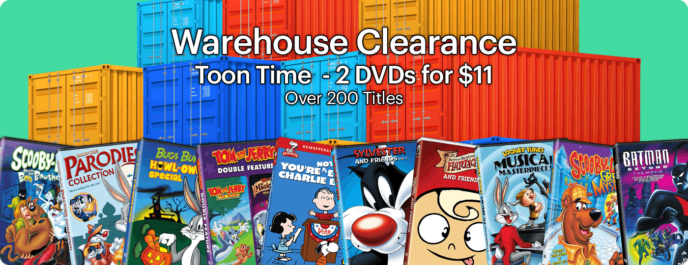 Family Animated TV Warehouse Clearance - 2 DVDs for $11
