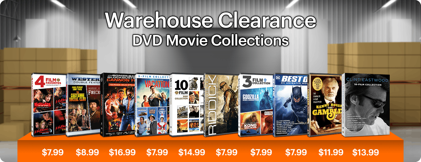 Warehouse Clearance - DVD Movie Collections