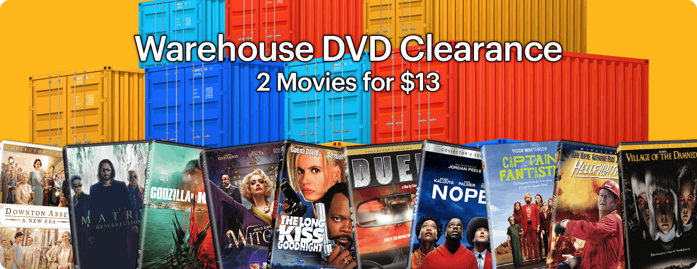 DVD  Movie Warehouse Clearance - 2 for $13