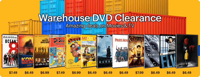 DVD Warehouse Clearance - Amazing Deals on Movies & TV