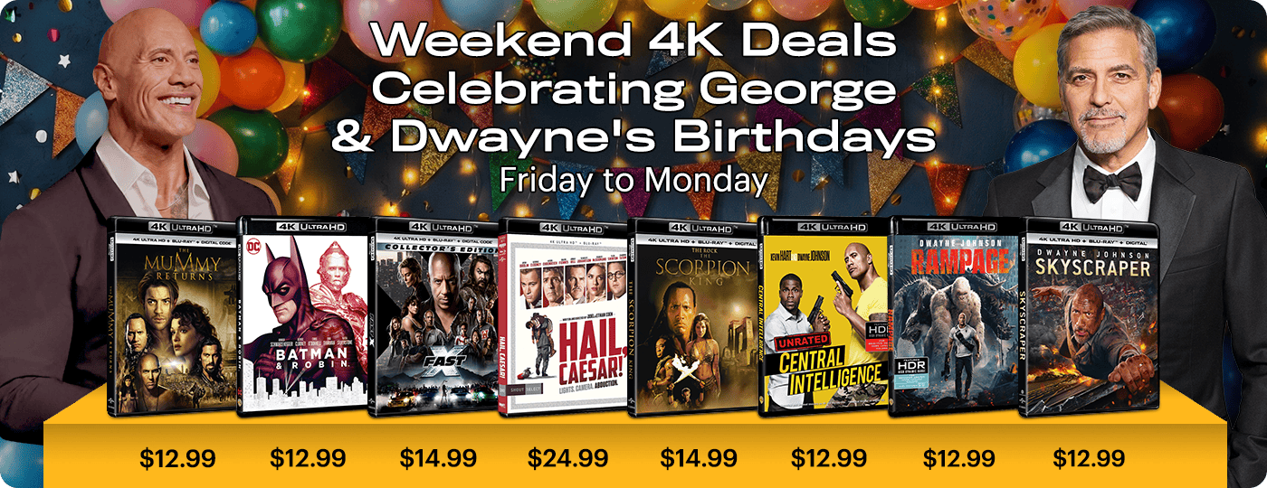 4K UHD Weekend Deals - Friday to Monday