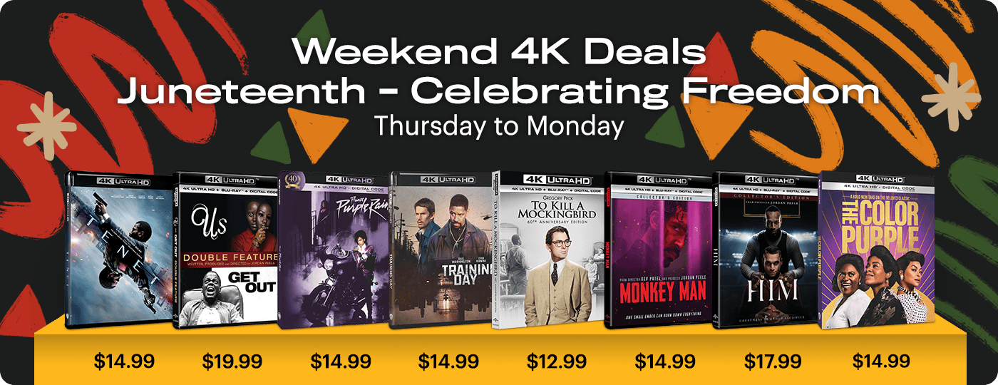 4K UHD Weekend Deals - Thursday to Monday: Juneteenth