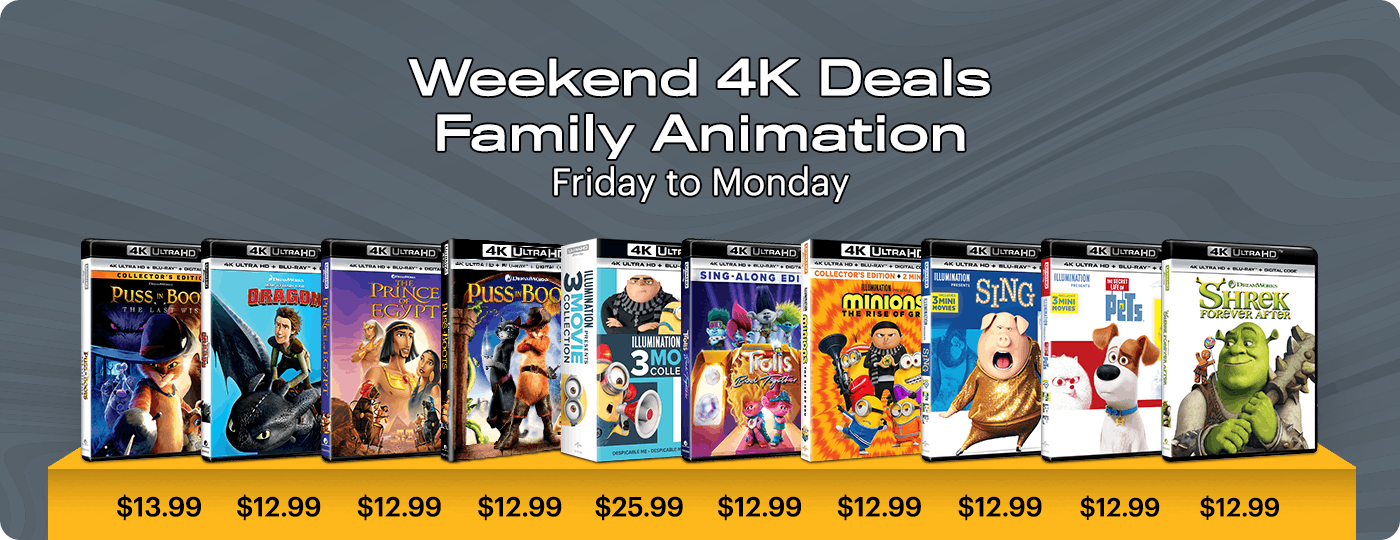 4K UHD Weekend Deals: Friday to Monday.
