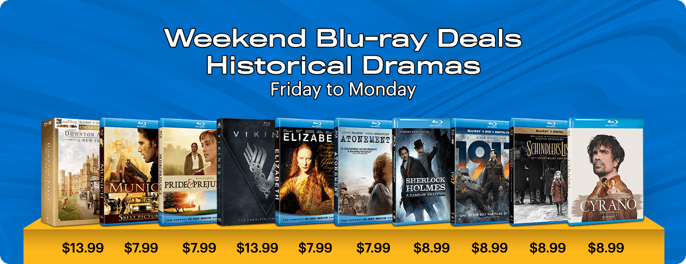 Blu-ray Weekend Deals - Friday to Monday