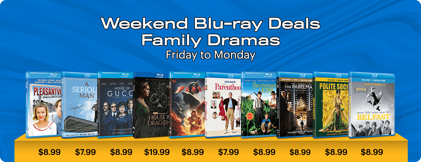 Blu-ray Weekend Deals - Friday to Monday