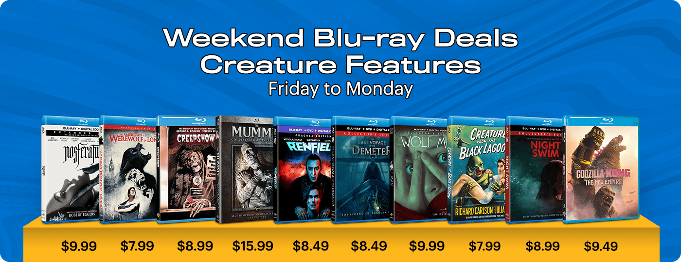 Blu-ray Weekend Deals - Friday to Monday: Creature Features